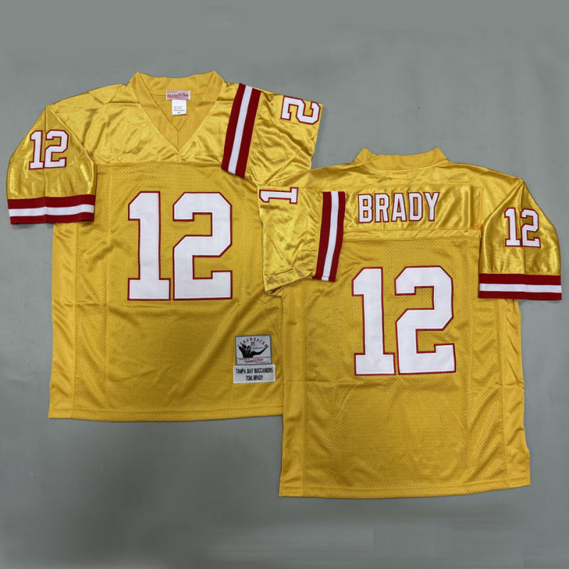 BRADY #12 Men's Tampa Bay Buccaneers Retro NFL Jersey