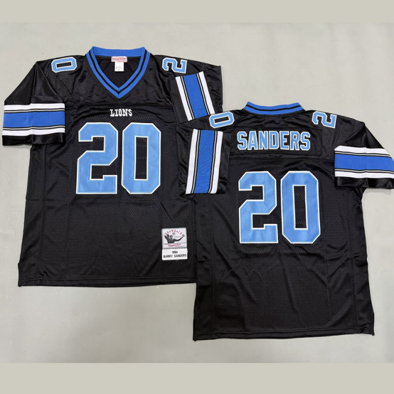 SANDERS #20 Men's Detroit Lions Retro NFL Jersey