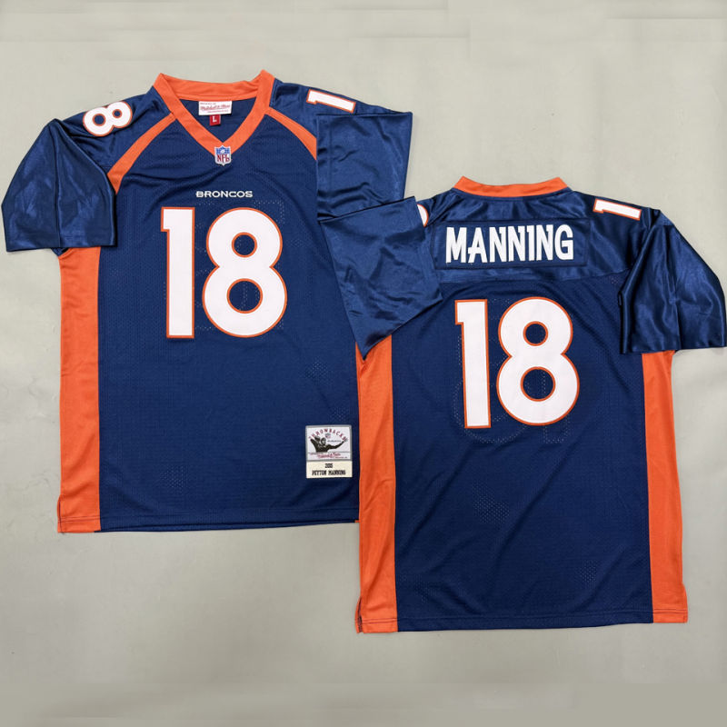 MANNING #18 Men's Denver Broncos Retro NFL Jersey