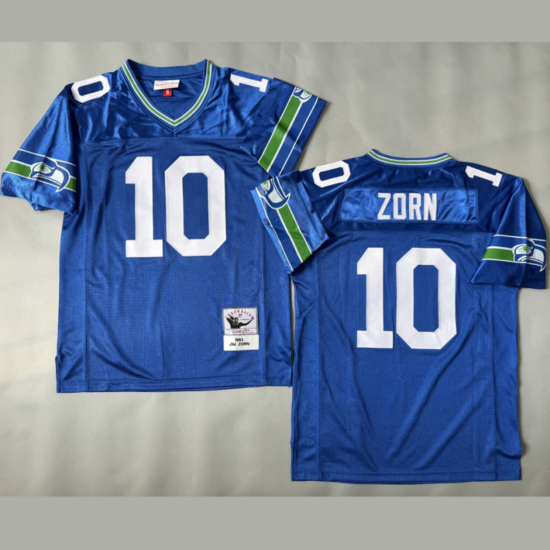 ZORN #10 Seattle Seahawks Retro NFL Jersey