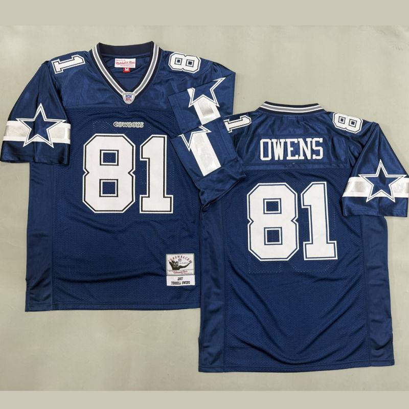 OWENS #81 Men's Dallas Cowboys Retro NFL Jersey