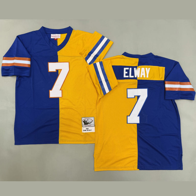 ELWAY #7 Men's Denver Broncos Retro NFL Jersey