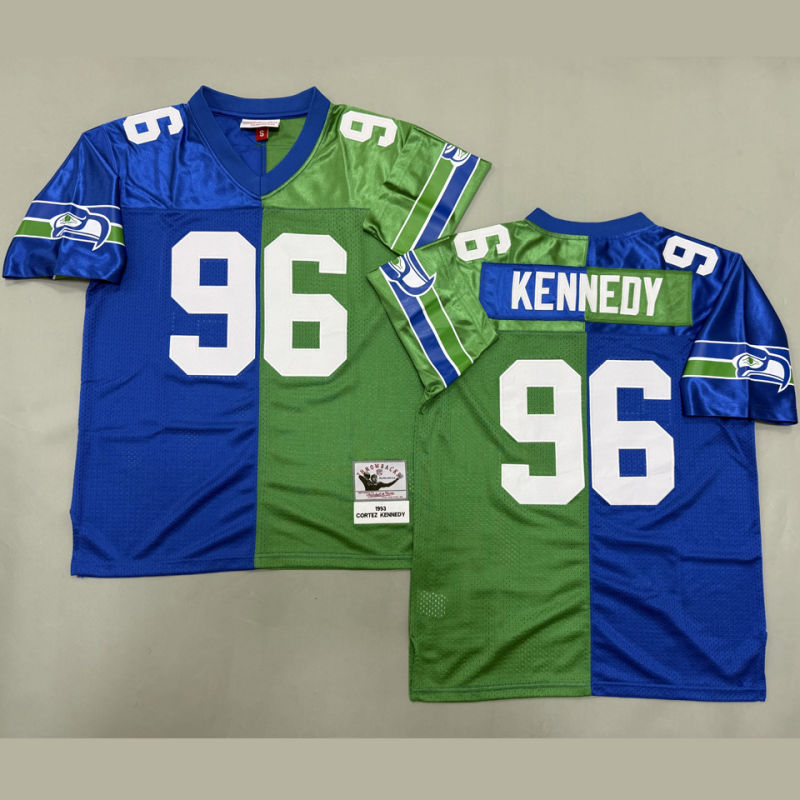 KENNEDY #96 Seattle Seahawks Retro NFL Jersey