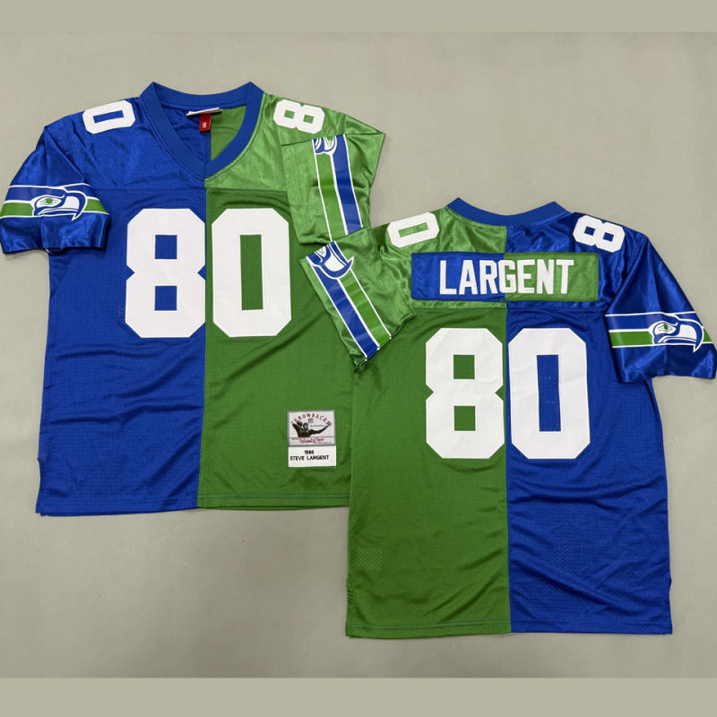 LARGENT #80 Seattle Seahawks Retro NFL Jersey