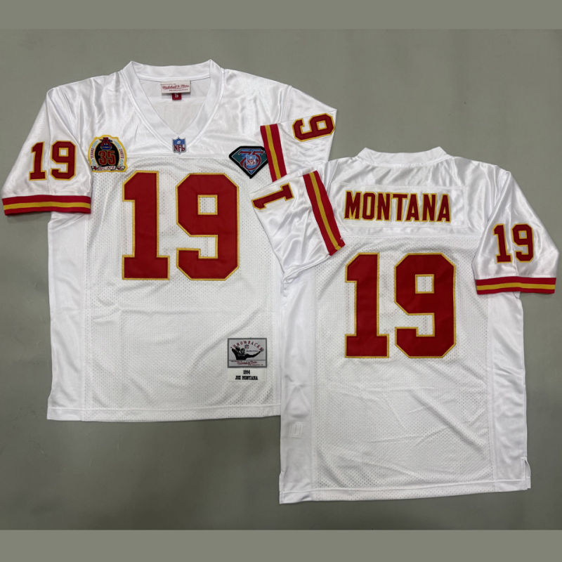 MONTANA #19 Men's Kansas City Chiefs Retro NFL Jersey