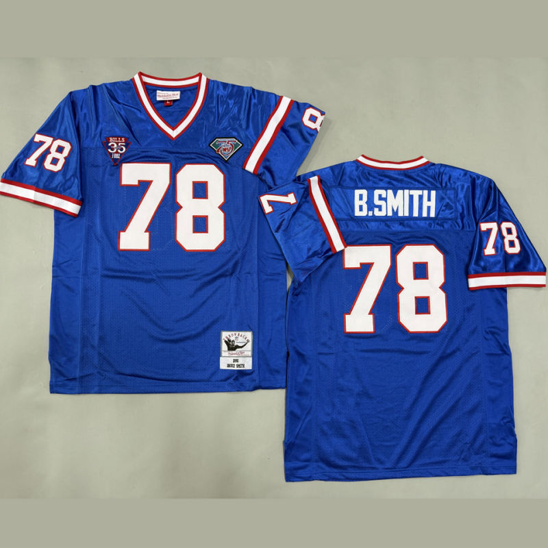 B SMITH #78 Men's Buffalo Bills Retro NFL Jersey