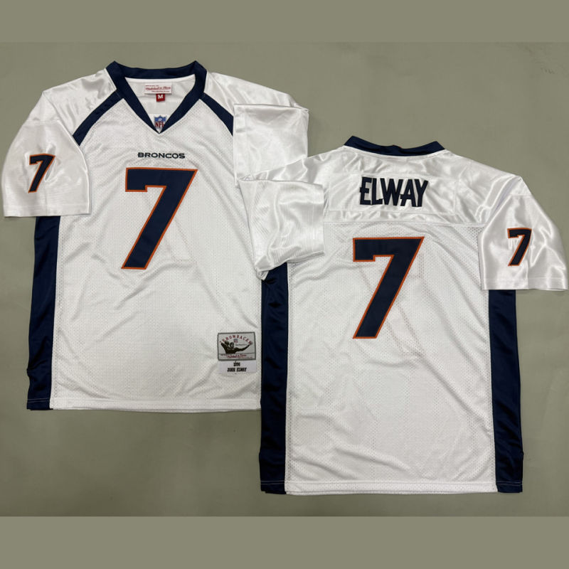 ELWAY #7 Men's Denver Broncos Retro NFL Jersey