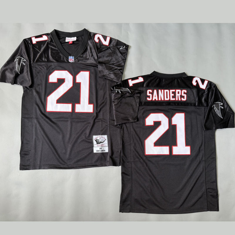 SANDERS #21 Men's Atlanta Falcons Retro NFL Jersey