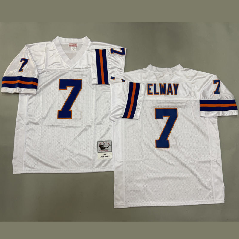 ELWAY #7 Men's Denver Broncos Retro NFL Jersey