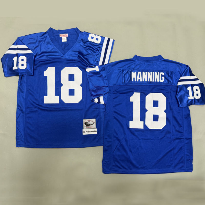 MANNING #18 Men's Indianapolis Colts Retro NFL Jersey