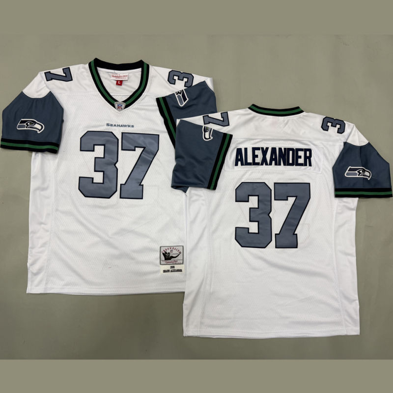 ALEXANDER #37 Seattle Seahawks Retro NFL Jersey