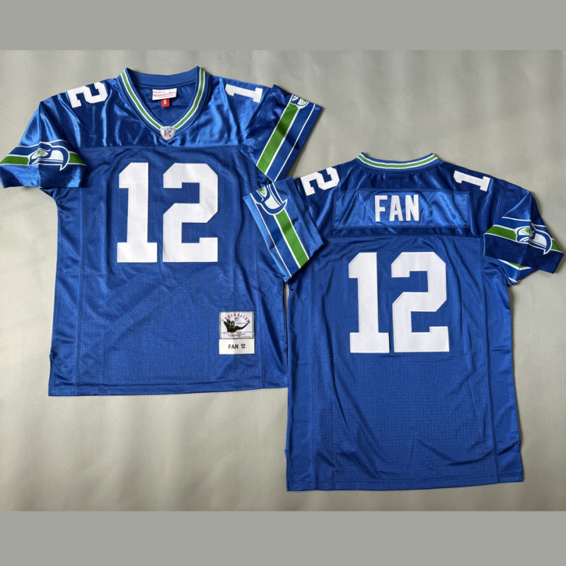 FAN #12 Seattle Seahawks Retro NFL Jersey