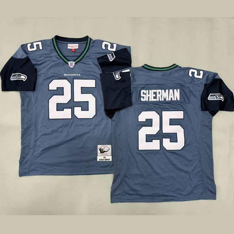 SHERMAN #25 Seattle Seahawks Retro NFL Jersey