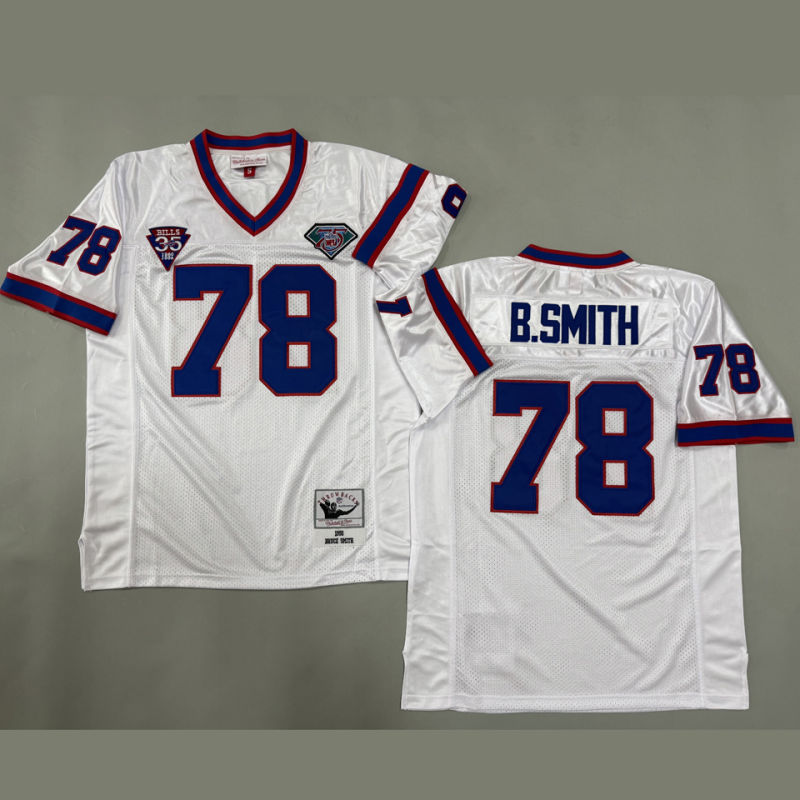B SMITH #78 Men's Buffalo Bills Retro NFL Jersey