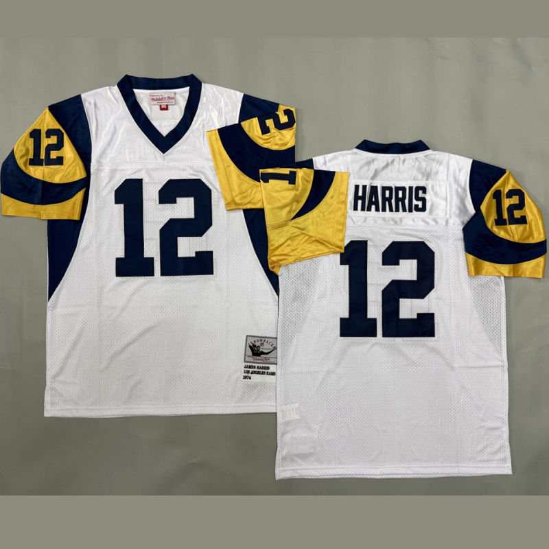 HARRIS #12 Men's Los Angeles Rams Retro NFL Jersey
