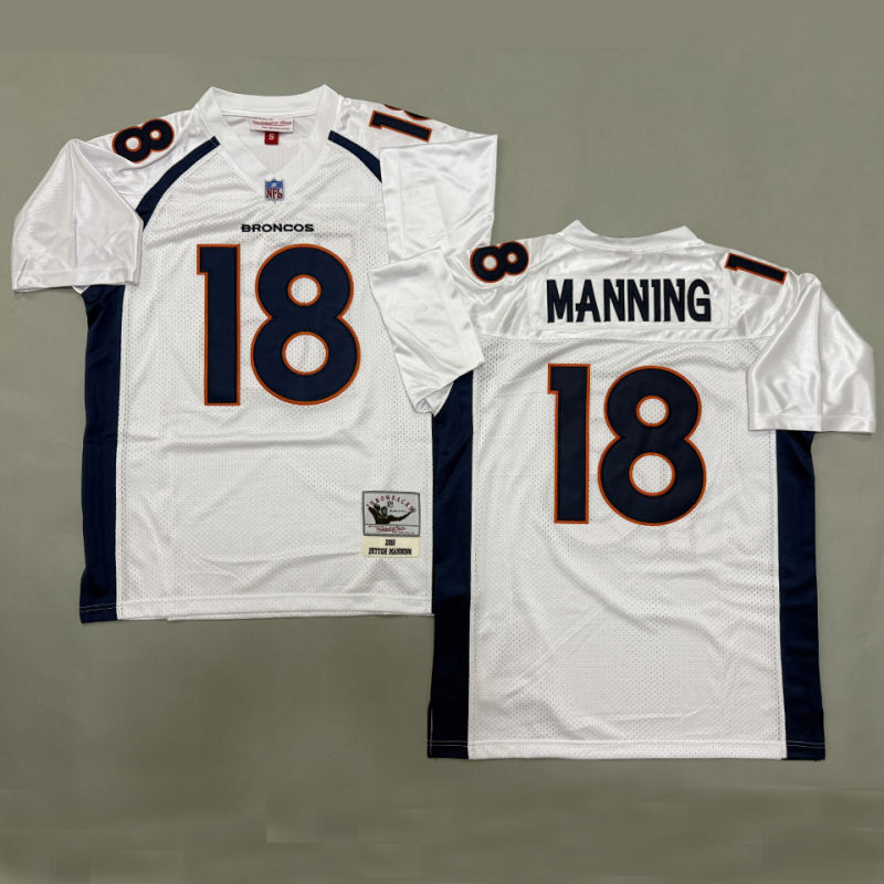 MANNING #18 Men's Denver Broncos Retro NFL Jersey