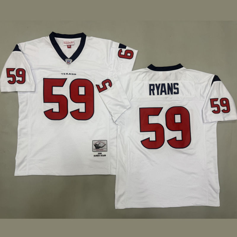 RYANS #59 Men's Houston Texans Retro NFL Jersey