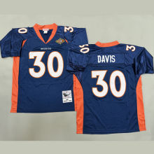 DAVIS #30 Men's Denver Broncos Retro NFL Jersey 野马