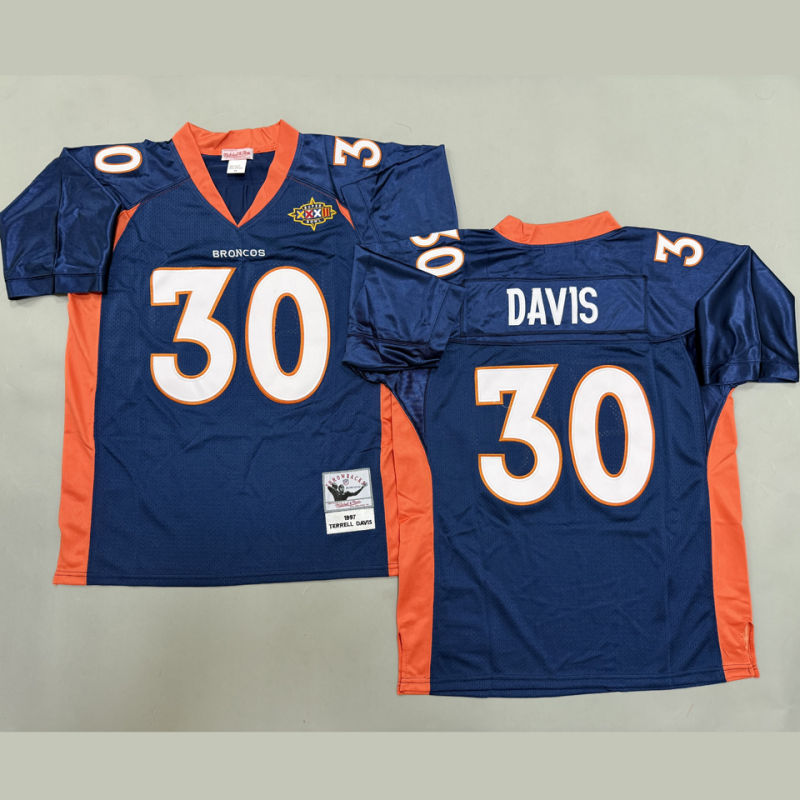 DAVIS #30 Men's Denver Broncos Retro NFL Jersey