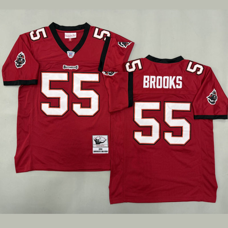BROOKS #55 Men's Tampa Bay Buccaneers Retro NFL Jersey