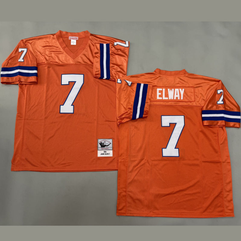 ELWAY #7 Men's Denver Broncos Retro NFL Jersey
