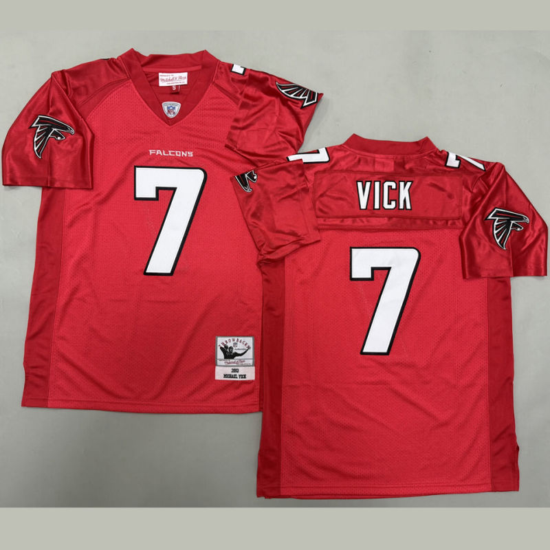 VICK #7 Men's Atlanta Falcons Retro NFL Jersey