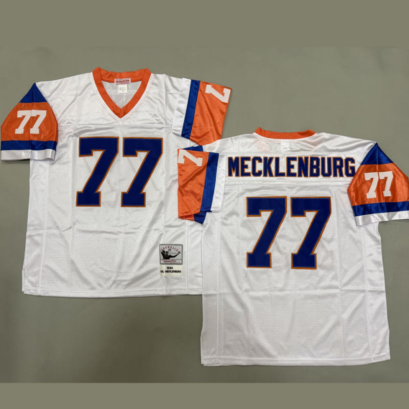 MECKLENBURG #77 Men's Denver Broncos Retro NFL Jersey