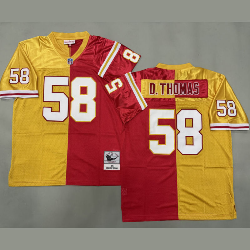 D THOMAS #58 Men's Kansas City Chiefs Retro NFL Jersey
