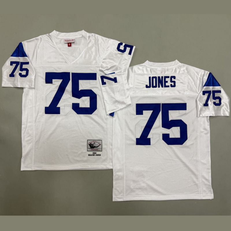 JONES #75 Men's Los Angeles Rams Retro NFL Jersey