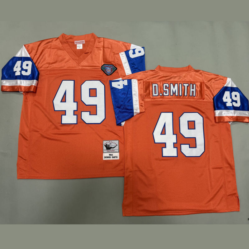 D SMITH #49 Men's Denver Broncos Retro NFL Jersey