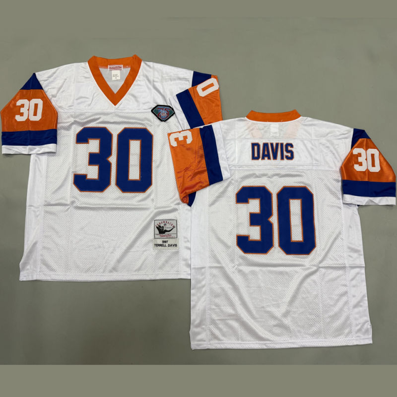 DAVIS #30 Men's Denver Broncos Retro NFL Jersey