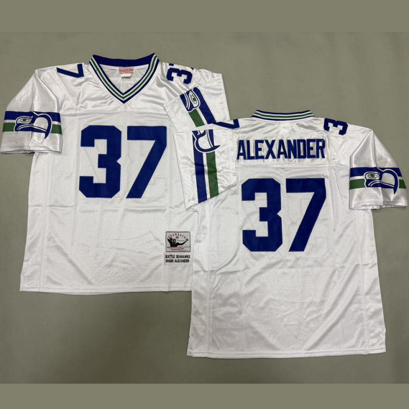 ALEXANDER #37 Seattle Seahawks Retro NFL Jersey