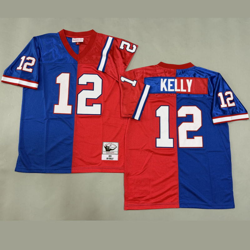 KELLY #12 Men's Buffalo Bills Retro NFL Jersey