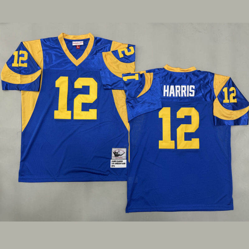 HARRIS #12 Men's Los Angeles Rams Retro NFL Jersey