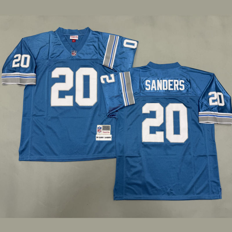 SANDERS #20 Men's Detroit Lions Retro NFL Jersey