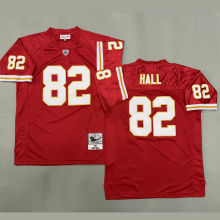 HALL #82 Men's Kansas City Chiefs Retro NFL Jersey 酋长