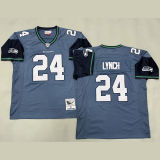 LYNCH #24 Seattle Seahawks Retro NFL Jersey 海鹰