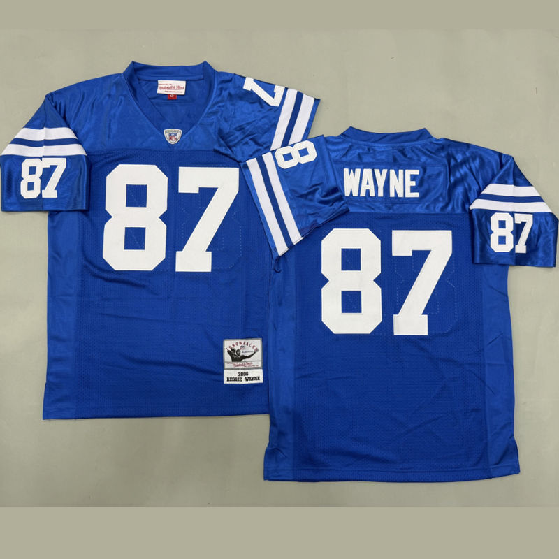 WAYNE #87 Men's Indianapolis Colts Retro NFL Jersey