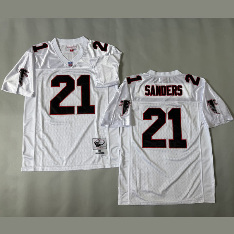 SANDERS #21 Men's Atlanta Falcons Retro NFL Jersey