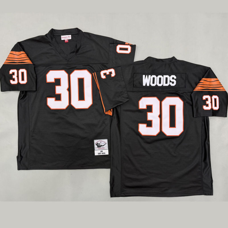 ESIASON #30 Men's Cincinnati Bengals Retro NFL Jersey