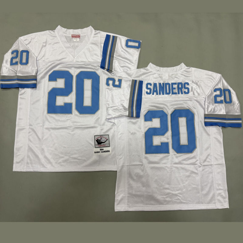SANDERS #20 Men's Detroit Lions Retro NFL Jersey