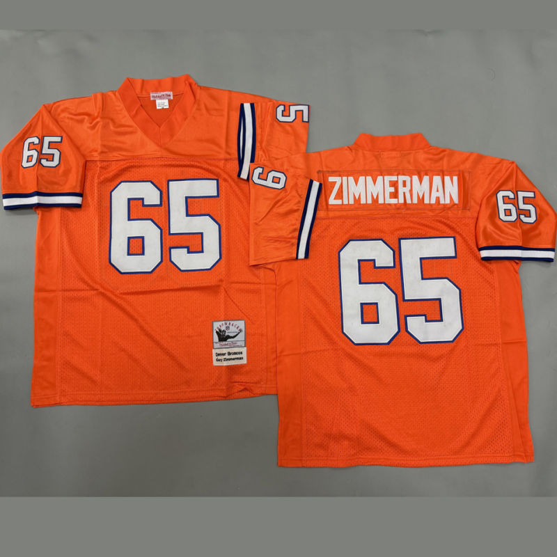 ZIMMERMAN #65 Men's Denver Broncos Retro NFL Jersey
