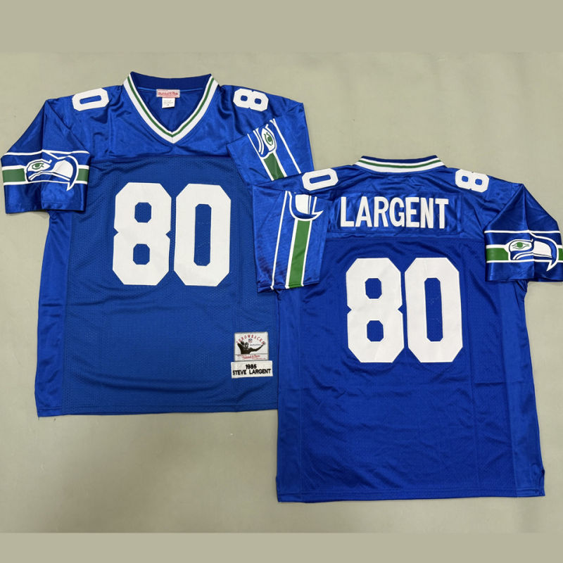 LARGENT #80 Seattle Seahawks Retro NFL Jersey