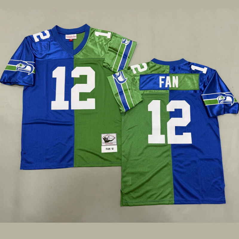 FAN #12 Seattle Seahawks Retro NFL Jersey