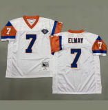 ELWAY #7 Men's Denver Broncos Retro NFL Jersey 野马