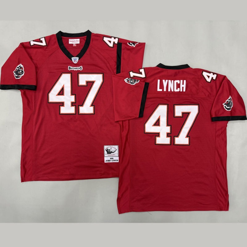 LYNCH #47 Men's Tampa Bay Buccaneers Retro NFL Jersey