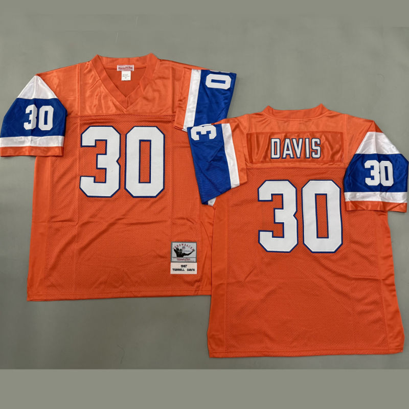 DAVIS #30 Men's Denver Broncos Retro NFL Jersey