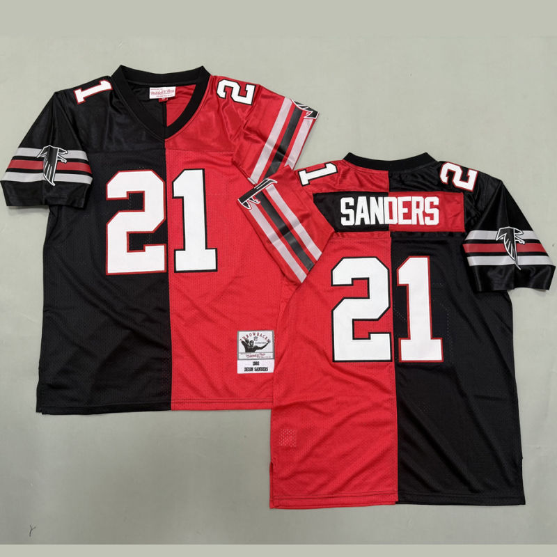 SANDERS #21 Men's Atlanta Falcons Retro NFL Jersey