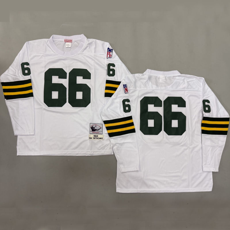 NITSCHKE #66 Men's Green Bay Packers Retro NFL Jersey