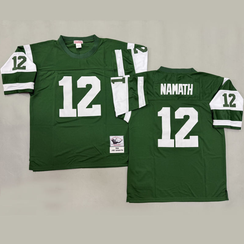 NAMATH #12 Men's New York Jets Retro NFL Jersey